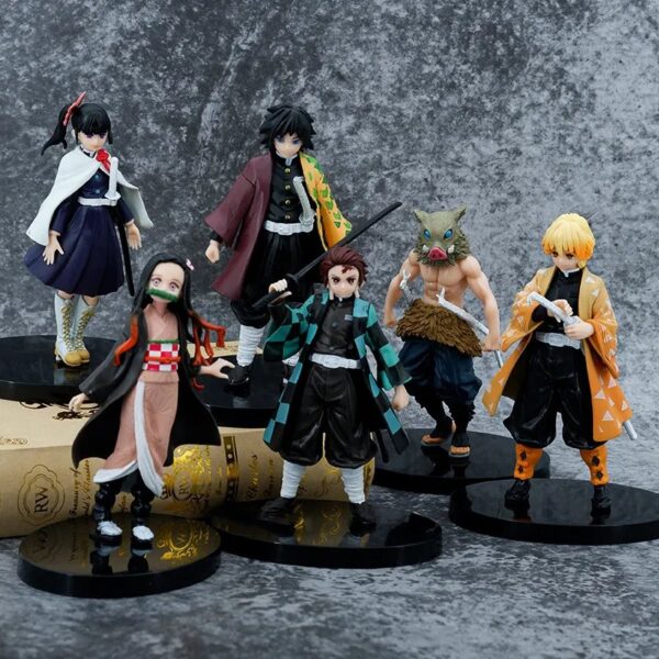 6‑Piece Set of 6.3 Inch Demon Slayer Action Figures