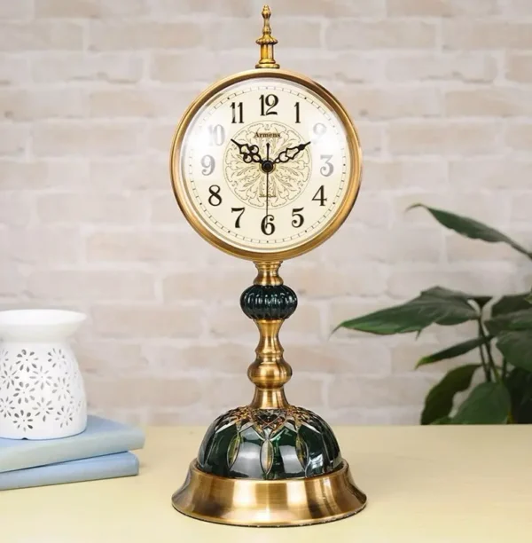 Armeen Classic Metal Table Clock